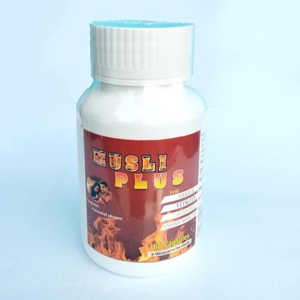 Shri Musli Plus Capsules – ऊर्जा, ताकत और Stamina बढ़ाने वाला आयुर्वेदिक सप्लीमेंट – 60 कैप्सूल