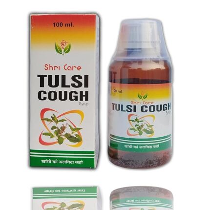 Shri Care Tulsi & Kasni Cough Syrup – Ayurvedic Non-Drowsy Formula for Fast Dry & Wet Cough Relief (100 ml)
