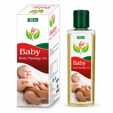 Shri Baby Massage Oil 100ml – Olive & Almond Oil with Ayurvedic Herbs