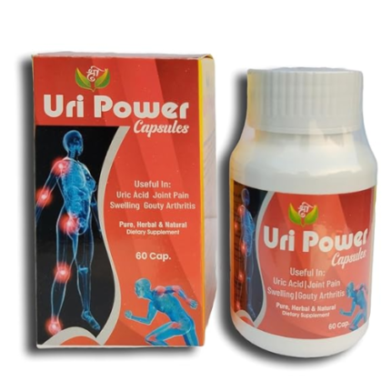 🧘 Uri Power – यूरिक एसिड और गठिया में आयुर्वेदिक समाधान | 60 Herbal Capsules for Joints & Flexibility