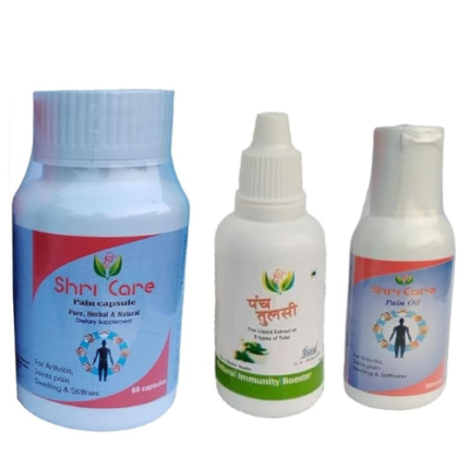 🌿 Shri Panch Tulsi Drops – Ayurvedic Pain Relief for Back, Joint & Neck + Immunity Booster 💧